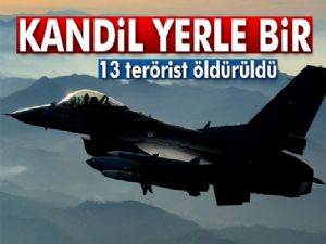 TSK Kandili Başlarına Yıktı, 13 Terörist Öldürüldü