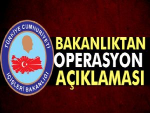 İçişleri Bakanlığı Açıkladı, Bu Hafta  228 operasyonda...