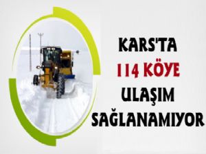 Kars'ta 114 Köy Yolu Ulaşıma Kapandı