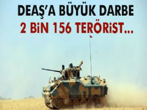 2 bin 156 DEAŞ'lı terörist etkisiz hale getirildi