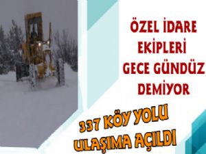 Kar Savaşçıları Kapalı Köy Yollarını Açıyor  