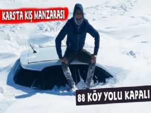 Kars'ta 88 Köye Ulaşım Sağlanamıyor