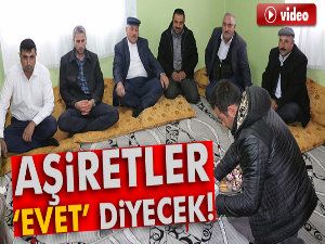 Aşiretler, referandumda 'evet' diyecek