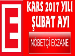 Kars Şubat Ayı Nöbetçi Eczane Listesi