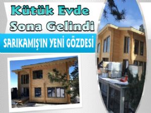 Sarıkamış'ın Yeni Gözdesi Kütük Evde Sona Gelindi