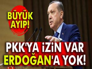 Almanya'da PKK'ya izin var Erdoğan'a yok