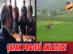 Çiftçilere ÇATAK Projesi anlatılıyor