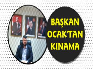 Başkan Yardımcısı Ocak'tan Kınama 