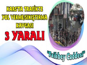 Faikbey Caddesine Trafik Kavgası, 3 Yaralı