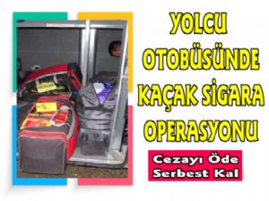 Kars'ta Yolcu Otobüsünde Kaçak Sigara Yakalandı