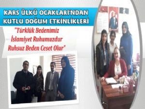 Kars Ülkü Ocakları Bayanlar Biriminden Kutlu Doğum haftası etkinliği