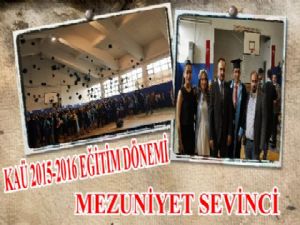 KAÜ 2015-2016 dönemi mezuniyet coşkusu