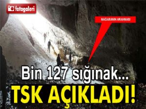 TSK: 'Bin 127 sığınak kullanılamaz hale getirildi'