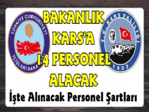 Kars'ta Sözleşmeli 14 Personel Alınacak