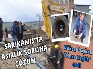 Sarıkamış Belediyesi 100 Yıllık Sorunu Çözüyor