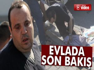 Okul yolunda ölen evlada son bakış