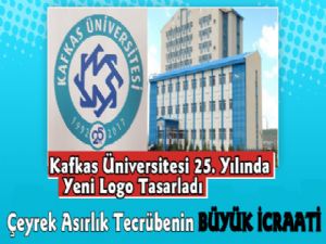 Kafkas Üniversitesi'nden 25. Yılına Özel Logo