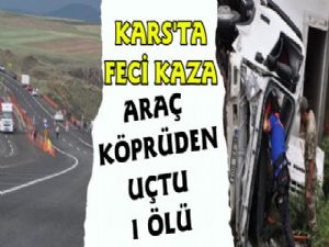 Kars'ta Feci Trafik Kazası 1 Ölü