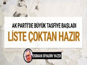 AK Parti'de teşkilat tasfiyesi başlıyor liste çoktan hazır!