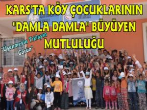 Damla Projesi Kars'ta Köy Çocuklarının Yüzünü Güldürdü