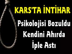 Kars'ta İntihar, Kendini Ahırda İple Astı