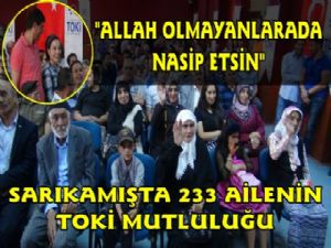 Sarıkamış'ta TOKİ 233 Aileyi Mutlu Etti