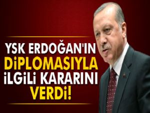 YSK, Erdoğan'ın diplomasıyla ilgili kararını verdi!