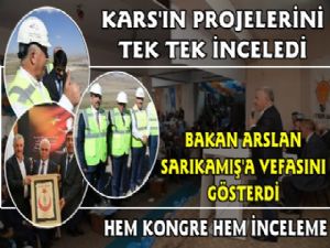 Bakan Arslan Sarıkamış İlçe Kongresi İçin Kars'a Geldi