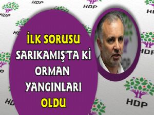 HDP Kars Milletvekili Ayhan Bilgen Sarıkamış Orman Yangınlarını Sordu