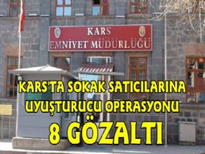 Kars Polisinden Sokak Satıcılarına Uyuşturucu Operasyonu