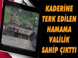 Tarihi Muradiye Hamamı'nın yapımına başlandı