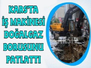 Kars'ta Doğalgaz Borusu Patladı