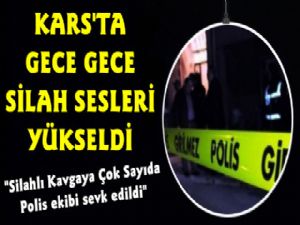 Kars'ta Gece Gece Silahlar Konuştu