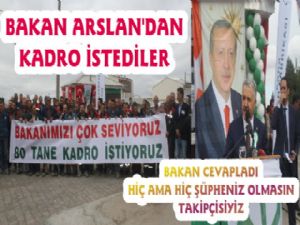 Bakan Arslan'dan Kadro İsteyen Geçici İşçilere Açıklama