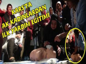 Kars'ta AK Parti Kadın Kolları İlk Yardım Eğitimi Düzenledi