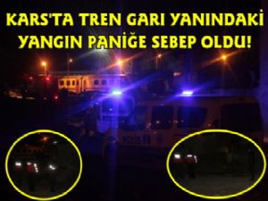 Kars'ta Gece Saatlerinde Başlayan Yangın Paniğe Sebep Oldu