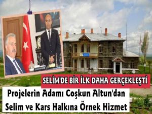 Selim'de Yeniliklerin Mimarı Başkan Altun'dan Çevreci Proje