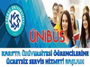 Kars'ta Üniversite Öğrencilerine Ücretsiz Servis Hizmet
