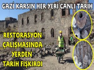 Kars'ta Restorasyon Çalışmasında Topraktan Tarih Çıkıyor