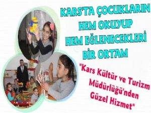 Kars Atatürk Çocuk Kütüphanesi Çocukları Bekliyor
