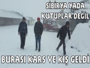 Kars'ın İlçelerine Kar Sürprizi