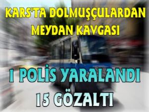 Kars'ta Dolmuş Kavgası, 15 Gözaltı