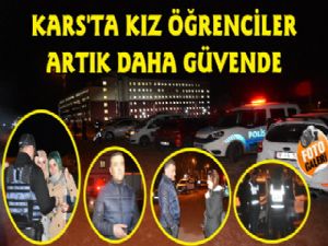 Kars'ta Üniversite Kız Öğrenci Yurtlarına Güvenlik Uygulaması