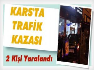  Kars'ta trafik kazası 2 yaralı