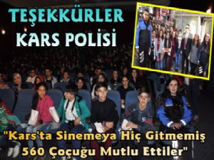 Kars Emniyeti Öğrencileri Sinema İle Buluşturdu