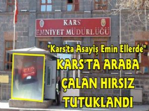 Kars'ta Araba Çalan Hırsız Tutuklandı