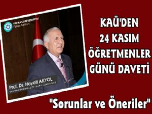 Kafkas Üniversitesi'nden Öğretmenler Gününe Özel Konferans