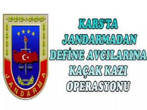 Kars'ta Define Avcıları Jandarmadan Kaçamadı