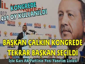 Adem Çalkın Büyük Kongrede Tekrar Başkan Olarak Seçildi