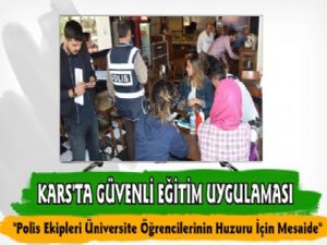 Kars Polisi'nden Üniversitede Güvenli Eğitim Uygulaması